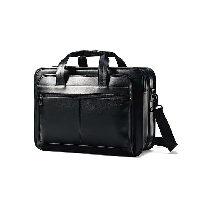 Samsonite Black Expandable Leather Business Case