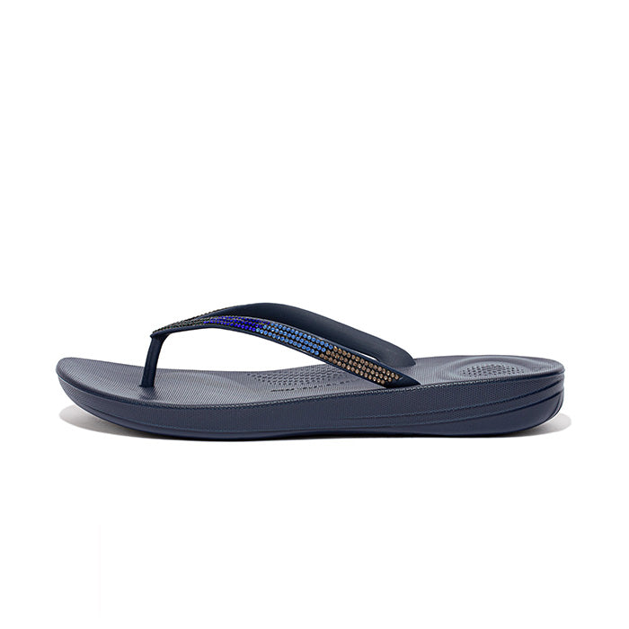 Navy sparkle discount flip flops