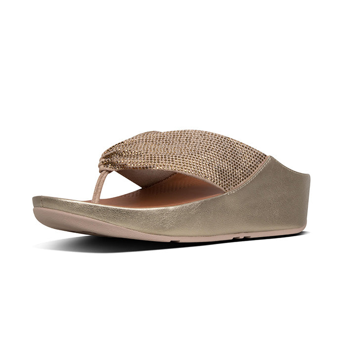 Fitflop Twiss Crystal Toe Post R49 675 Platino MIXNYCSHOP