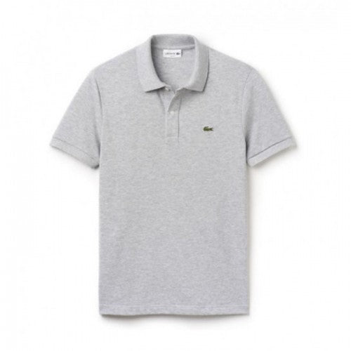 Lacoste Men Short Sleeve Slim Fit Pique Polo Shirt |PH4012| Silver Grey Chine CCA