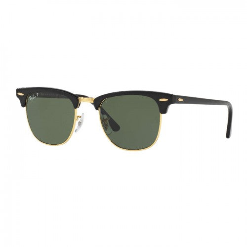 Ray Ban Clubmaster Classic Black Polarized Green Classic G 15 |RB3016-90158E-49|
