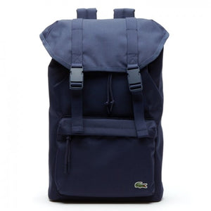 Lacoste Men Neocroc Monochrome Canvas Flap Backpack |NH2211NE| Eclipse Blue Cobalt 992