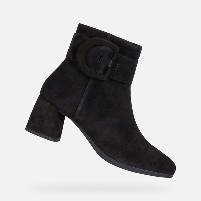 Geox Women Ankle Boots Calinda |D94EFA00021| Black C9999