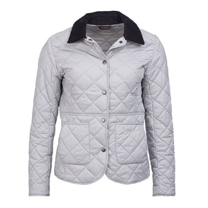 Barbour Women Deveron Quilted Jacket |LQU1012GY12| Ice White Ice White GY12