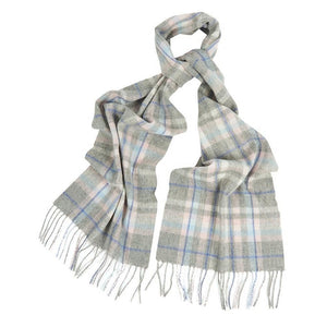 Barbour Women Penshaw Check Scarf |LSC0246GY51| Grey Pink Blue White GY51