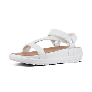 Fitflop Loosh Luxe Z Strap Sandal Leather M09 194 Urban White