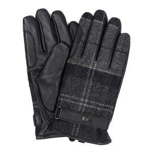 Barbour Men Newbrough Tartan Gloves |MGL0051BK11| Black BK11