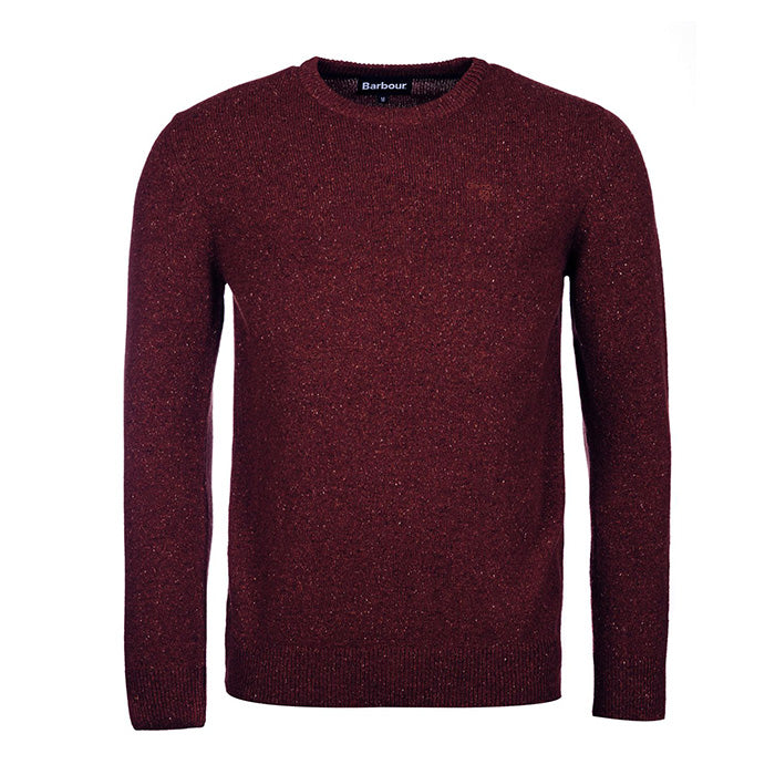 Barbour Men Tisbury Crew Neck Sweater |MKN0844RE56| New Ruby RE56