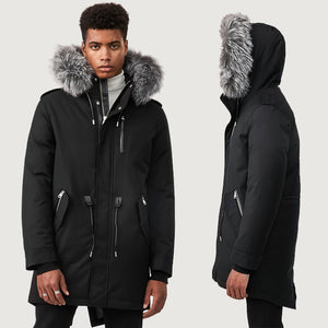 Mackage Men Down Parka Fur On Hood |Moritz-DXR| Black