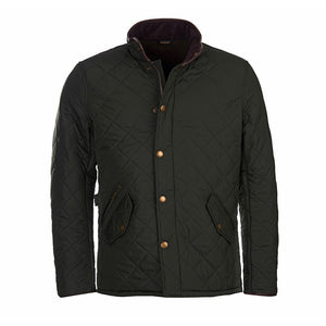 Barbour Men Powell Quilted Jacket |MQU0281GN72| Sage Olive GN72